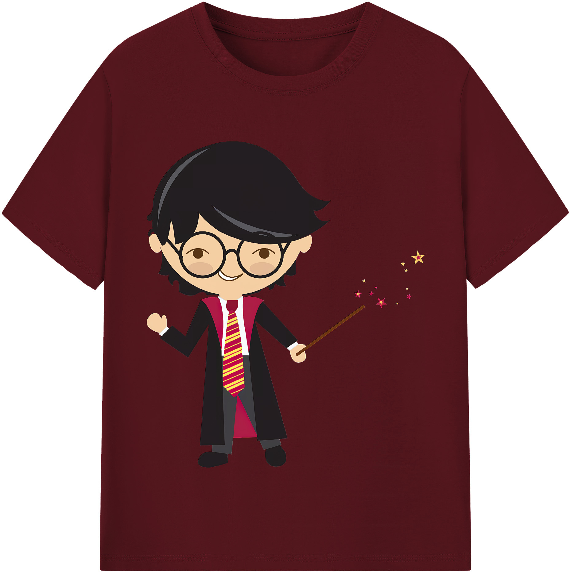 （画像用） Harry Potter ハリー・ポッターシリーズ 綿100％半袖Tシャツ（フロントプリント）